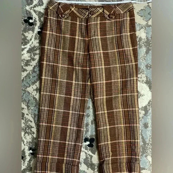 Zara Basics Tweed Cropped Pants Size 4 - Picture 3 of 6